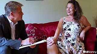 god eva jayne's wet blowjob turns into marc kaye's rough doggystyle pounding her shaved milf pussy