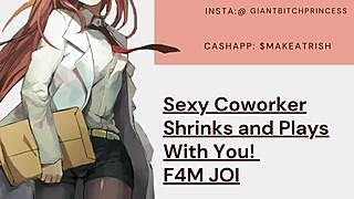 imagine your sexy tall scientist coworker shrinking you down for her giantess fetish play before devouring you whole audio vore roleplay