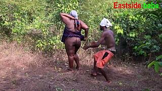 fat ebony milf bends over demanding big black cock fucks her wet chubby pussy
