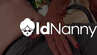 Old Grannies Amy and Cindy Masturbate with Toys in Stockings