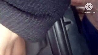 whoa my hubby takes my friend to sex street 😏 now she's riding his cock wild!