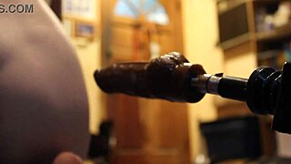 damn this mature pussy takes the fuck machine deep till she squirts wet orgasms