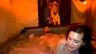 Quickie Creampie in Hot Tub as Curvy Redhead Santana Begs for Mommy Roleplay Fuck WCA Productions