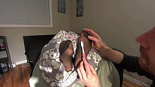 Hey, ever seen a CEO tickle and lick his secretary's sexy nylon soles? Full movie here.