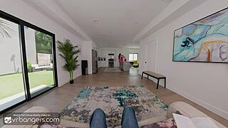 vr bangers... uh your girlfriend an her skinny blonde friend bang ya as apology in ffm 3some