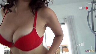 tempting blonde with big fake boobs fingers and scissoring her hairy brunette lesbian partner's wet pussy