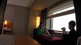 hey, this japanese office lady photoshoot turns into forced petite fuck fest