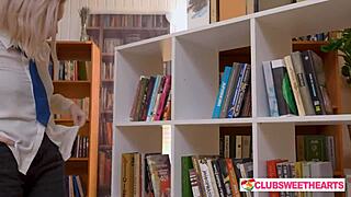 Sweethearts' library girls scissor juicy pussies wet.