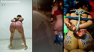 trainin this slut samanta hard tied up fuckin her like the bdsm whore she is!!