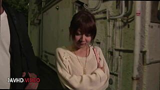 Miu Suzuha toys pussy at midnight creampie