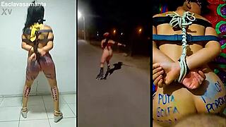 trainin this slut samanta hard tied up fuckin her like the bdsm whore she is!!