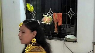 bridal guests sneak away for indian couple's wild pussy pounding session?