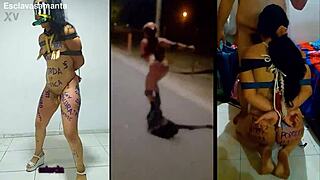 trainin this slut samanta hard tied up fuckin her like the bdsm whore she is!!
