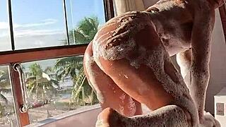 What Hidden Moments Await Brazilian Milf's Big Tits and Pussy This Christmas?