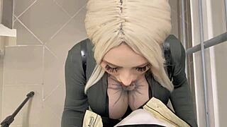 i hard fucked that curvy stranger neighbor in elevator public quickie rough pussy pounding.