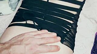 beautiful skinny milf wife rides husbands friend in lingerie cowgirl