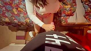 my sensual wife milf takes my super hot cum deep inside
