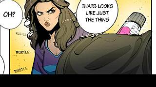 Female Bodybuilder Muscles Bulge in Sexy Growth Comic Fantasy