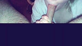 amateur blonde big tits babe licks balls for homemade pov cumshot