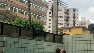 Hard Cock Rubbing Me Poolside!