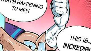 Female Bodybuilder Muscles Bulge in Sexy Growth Comic Fantasy