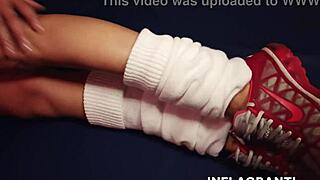 Sporty Brunette Babe With Piercings And Tattoos Gets Group Banged Hard With Facial Finish