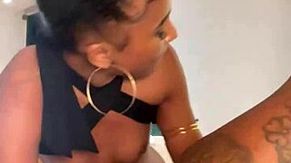 Pornstars dive into wild threesome, taking big black cocks doggystyle and deepthroat