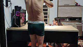 backstage bareback pounding hot big ass girl's wet pussy
