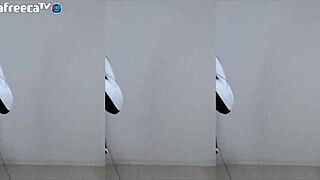 A sultry Korean babe dances her big tits before epic blowjob.