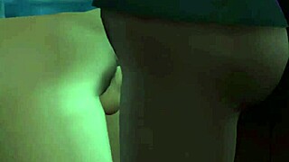 The glasses-wearing neighbor bends over for doggystyle pounding
