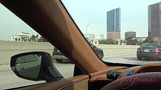 Heart pounding as Cecelia Taylor gives roadhead on date POV