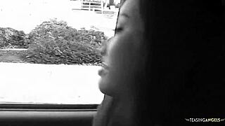 it felt so wrong yet hot watching that naughty asian babe ride two huge cocks in threesome
