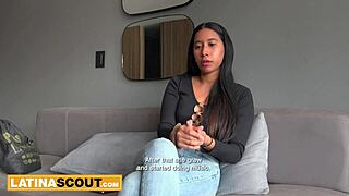 big tits 18yo latina model stripped clothes ripped and pounded hardcore in fake casting