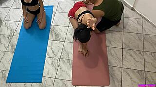 Hey stepdaddy, train your hot adopted stepdaughters in yoga then fuck their tight asses bent over doggystyle? Monster cock destroys them!