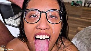 Jingle Ventura screams as two monster cocks stretch her latina ass in brutal first-time casting creampie!!