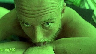 She watches from her blue-eyed female POV as the white guy devours her pussy to a shuddering orgasm