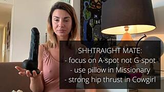 Watch her squirt hard using just your penis size and shape in easy steps