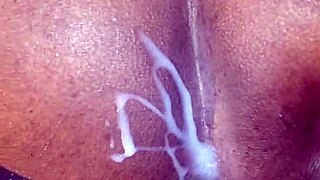 angry black wife rips clothes and straps husband's asshole wide open