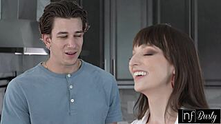 What If Busty Milf Lexi Luna Deepthroats Daughter's BF Then Begs Parker to Stretch Pussy?