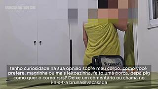 grávida casada chupa e fode com dotado na casa de swing while cuckold watches