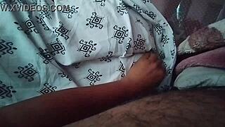 sleeping desi wife mou's huge ass fully exposed while she rests 🍑😴