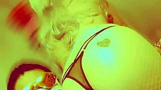 busty housewife gets ass filled with milk in wild gangbang