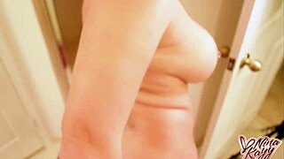 her massive ass and tits bounce wildly as nina kayy takes that bbc pounding in every thrust pov