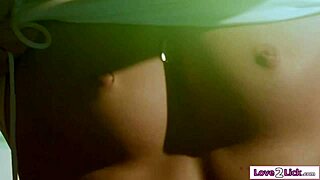 uhh my first lesbian kiss n lick with stepsis feels sooo good on my shaved teen pussy