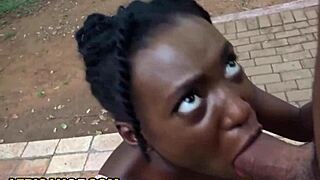 south african streets heat up as interracial couple doggystyles wildly