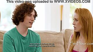 stepmom madi collins and jodie johnson scheme to fuck young guy in cinema taboo