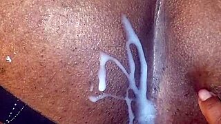 angry black wife rips clothes and straps husband's asshole wide open