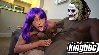 ever wonder what's under her halloween costume with that huge bbc craving?