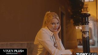 TushyRaw Blonde Ashby Winter's TIGHT ASS GAPES On ANAL COWGIRL RIDE