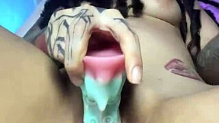 hairy elf babe gags on cock spits squirts in sloppy joi countdown